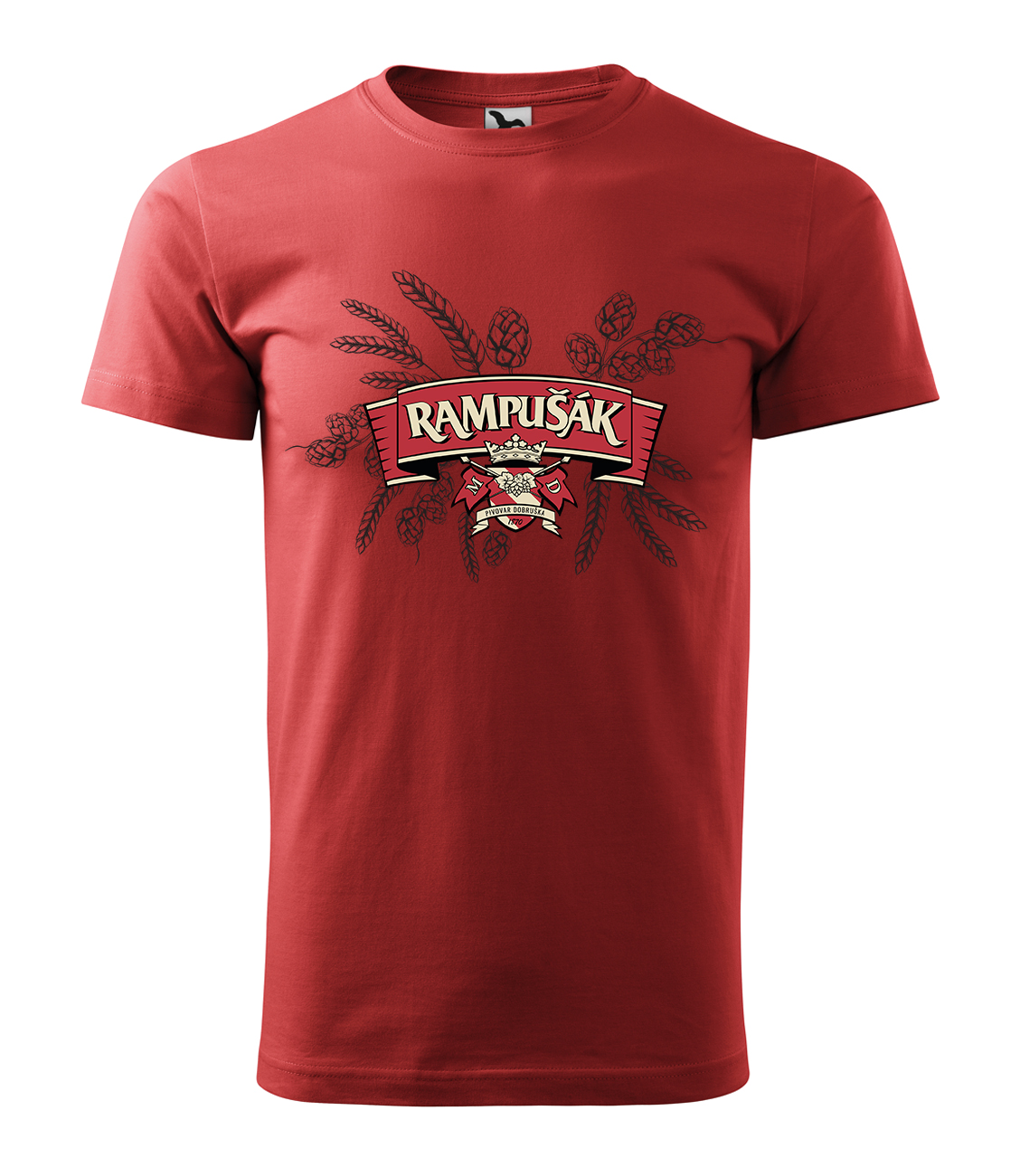 Rampušák - pánské červené triko M, L, XL
